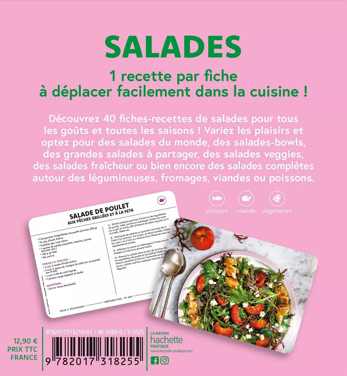 Coffret fiches recettes - Salades