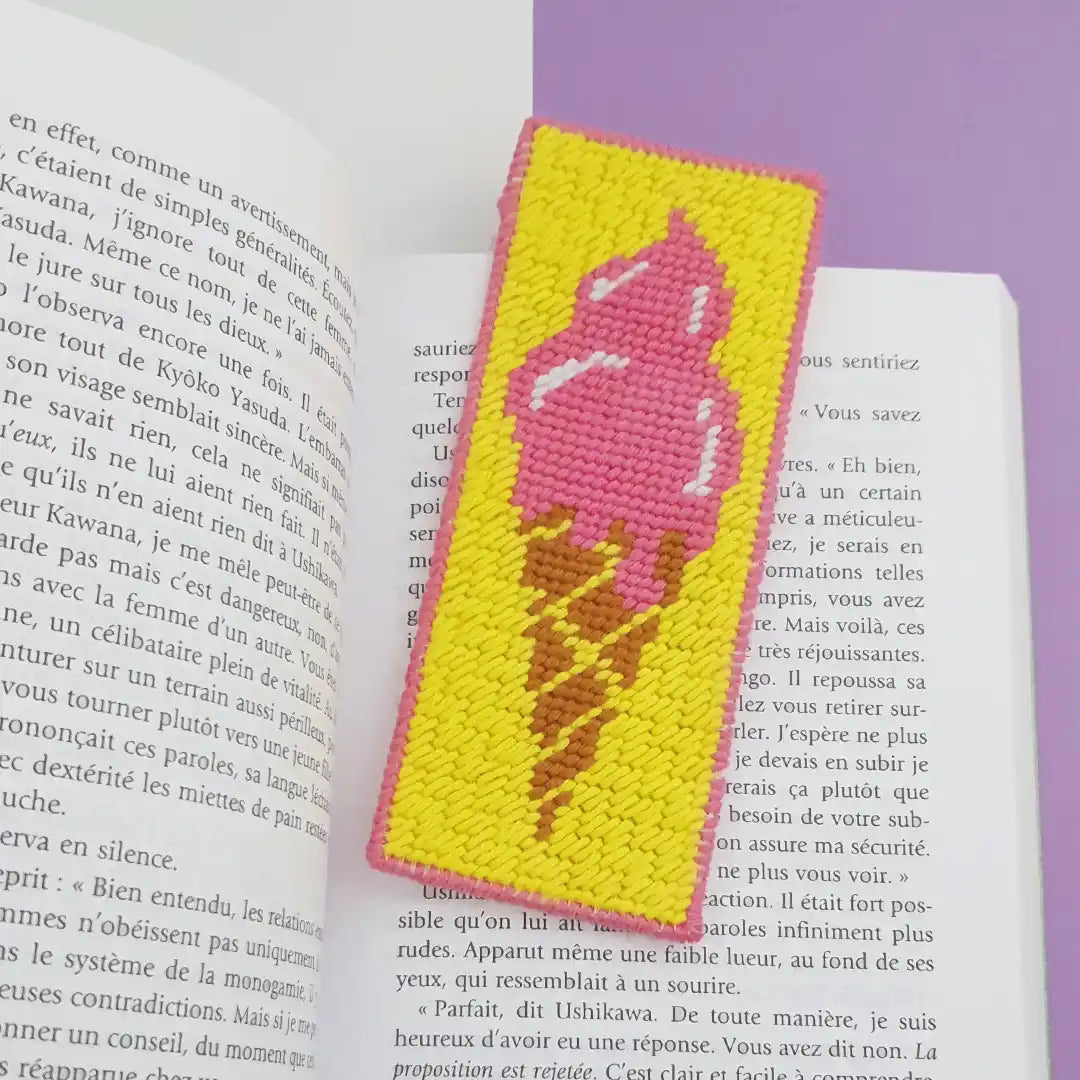 Kit Canevas marque-page - Glace