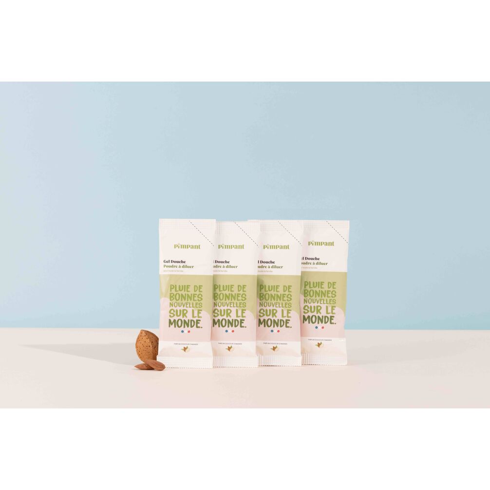 Gel douche Douceur d'Amande rechargeable en poudre à diluer