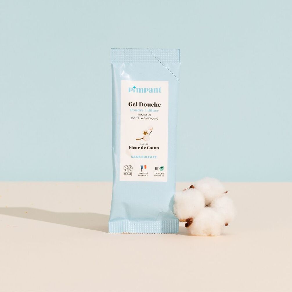 Gel Douche Fleur de Coton en poudre à diluer