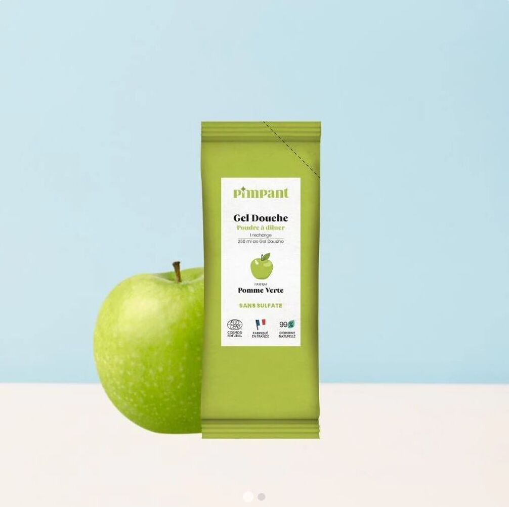 Gel Douche Pomme Verte en poudre à diluer