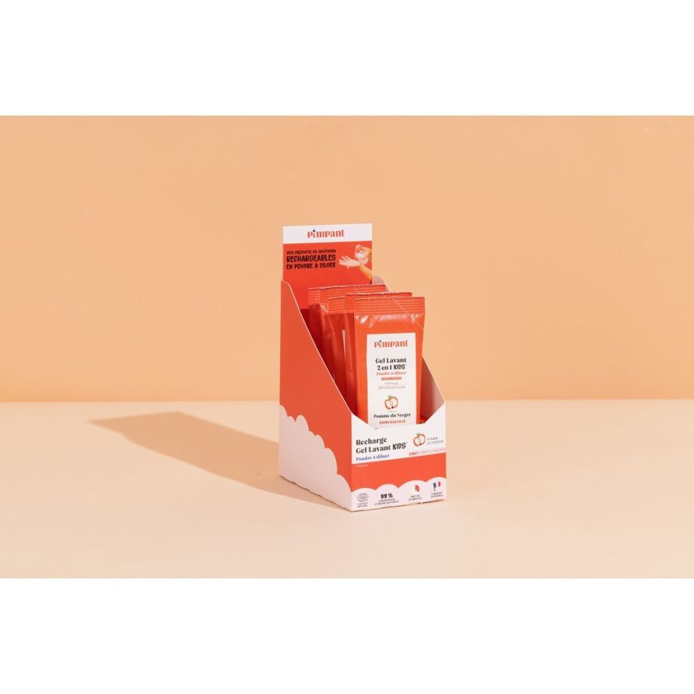 Gel lavant Kids 2-en-1 pomme du verger poudre à diluer