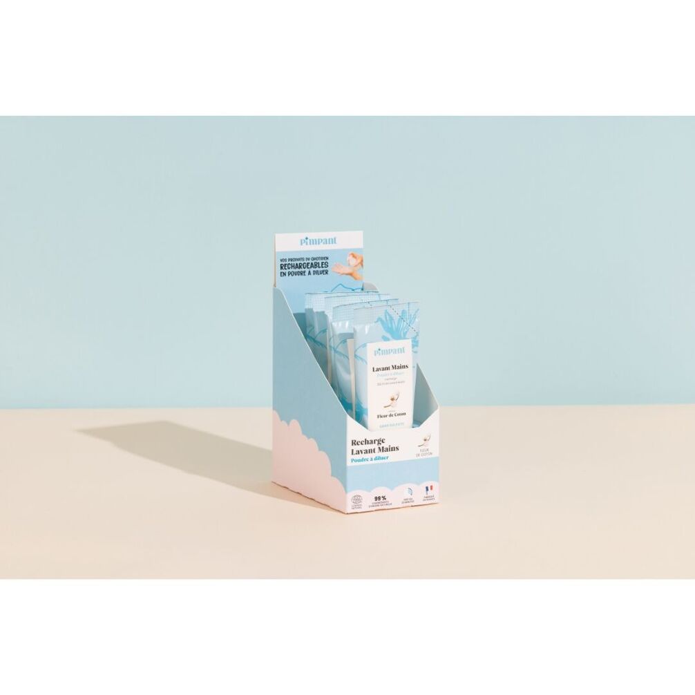 Gel lavant mains fleur de coton poudre à diluer 25 gr