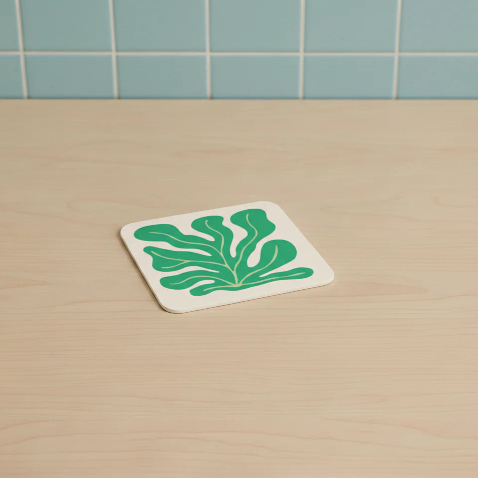 Dessous de verre x 1 - Algues - Vert Lotus