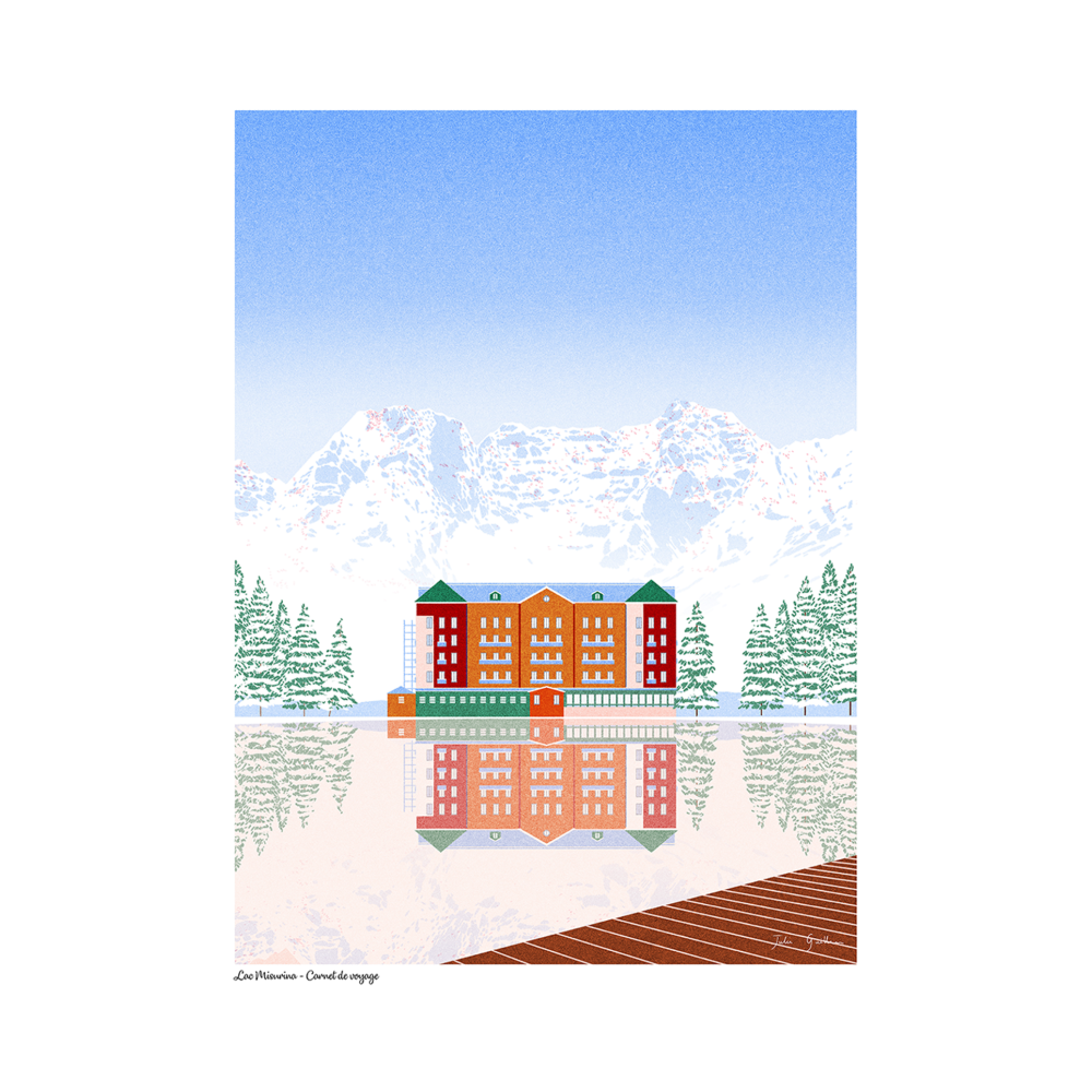 Affiche Julie Guillem - N15 Lac Misurina