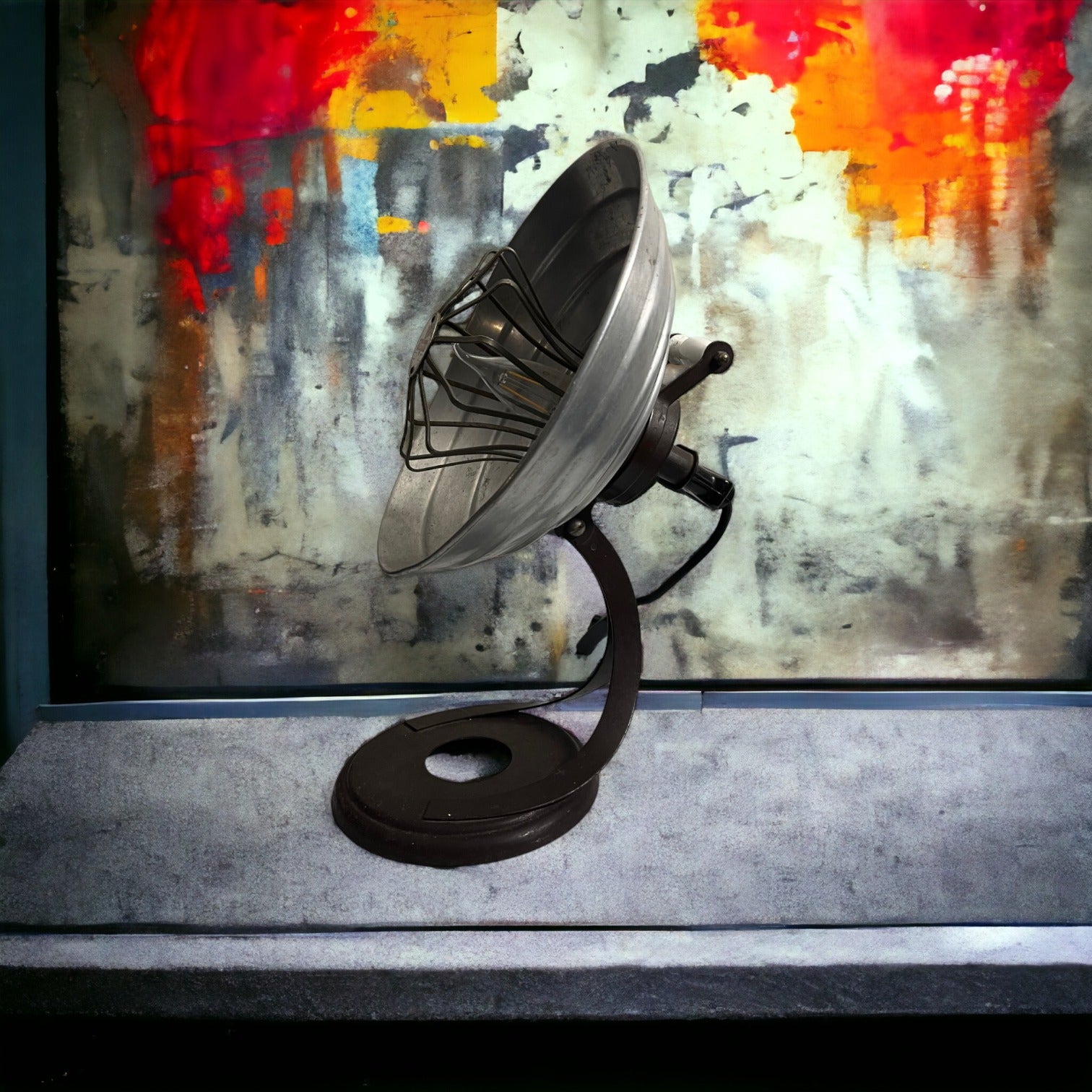 Lampe style industriel upcyclé