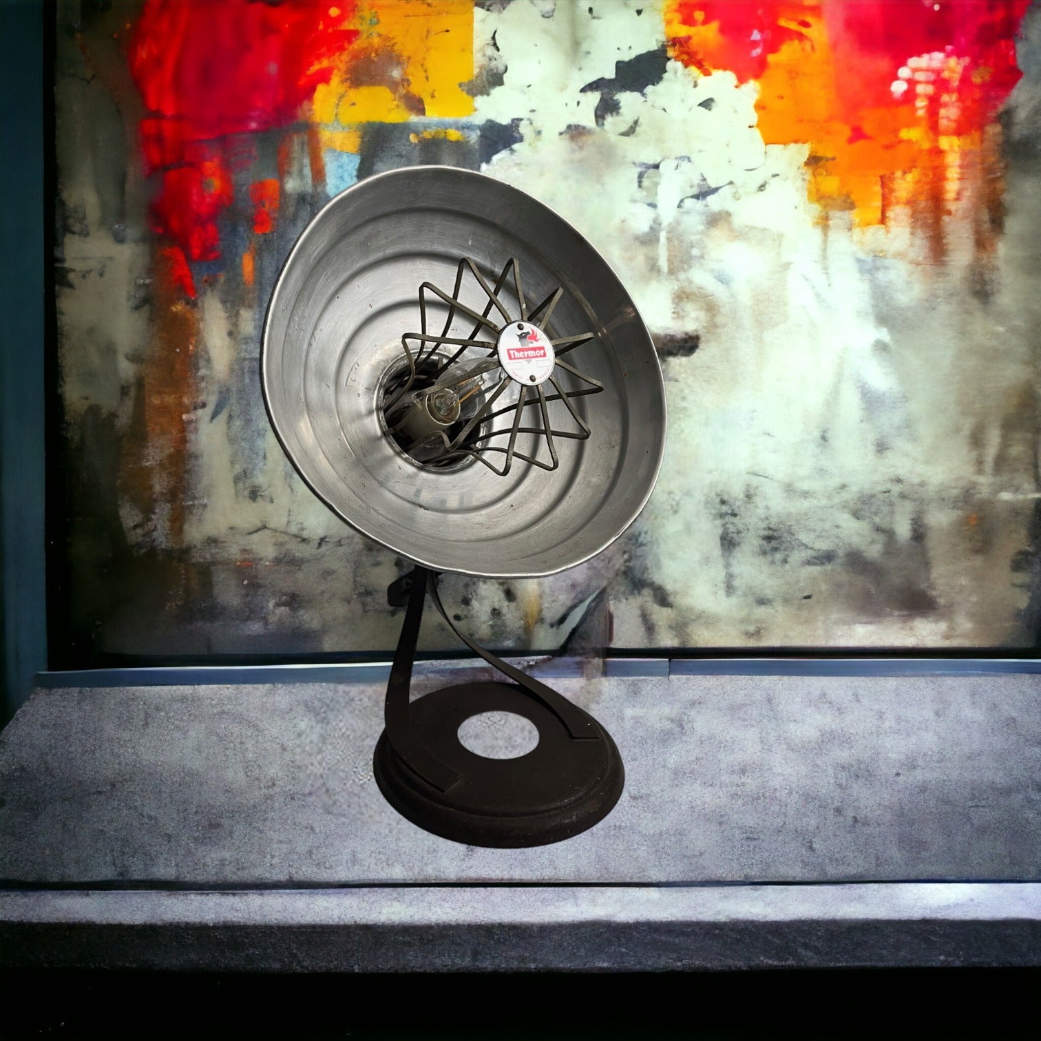 Lampe style industriel upcyclé