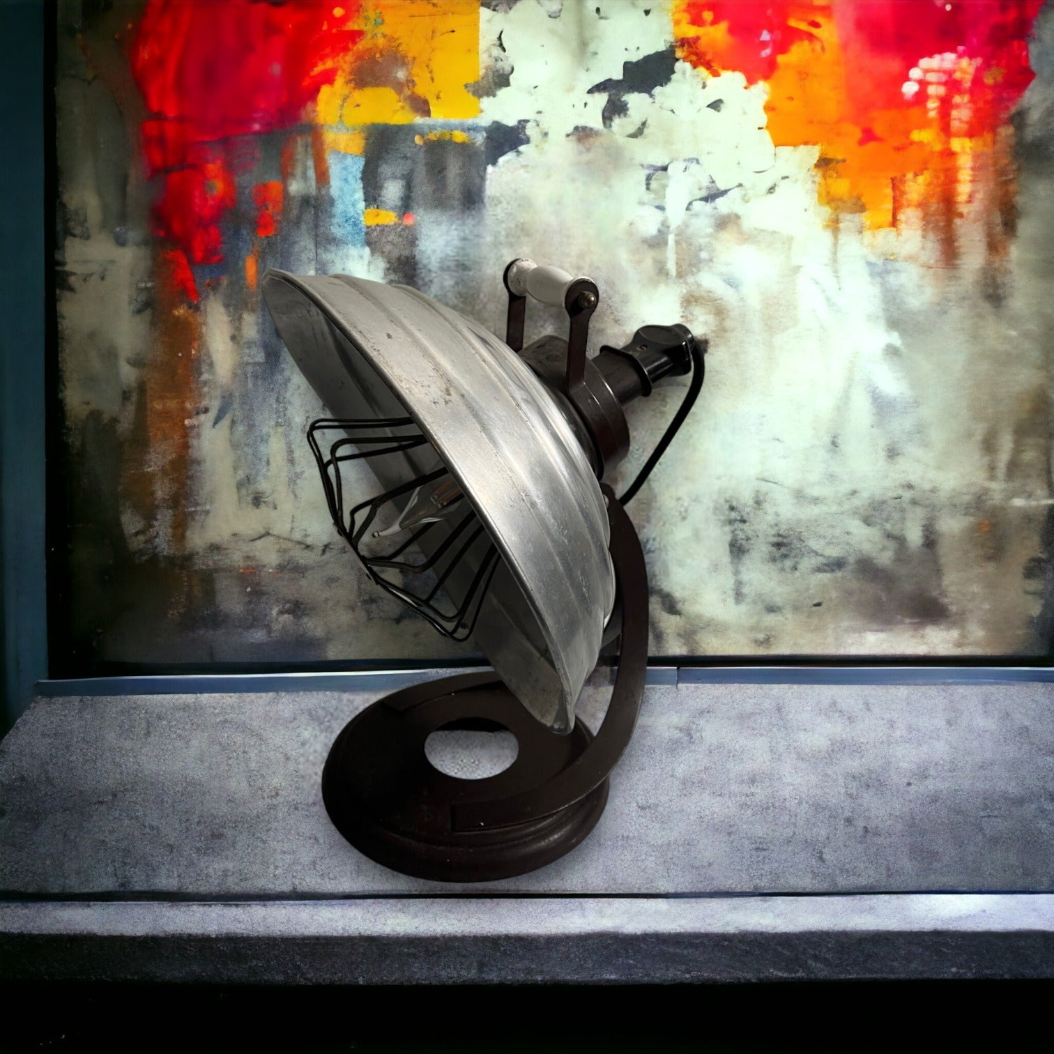 Lampe style industriel upcyclé