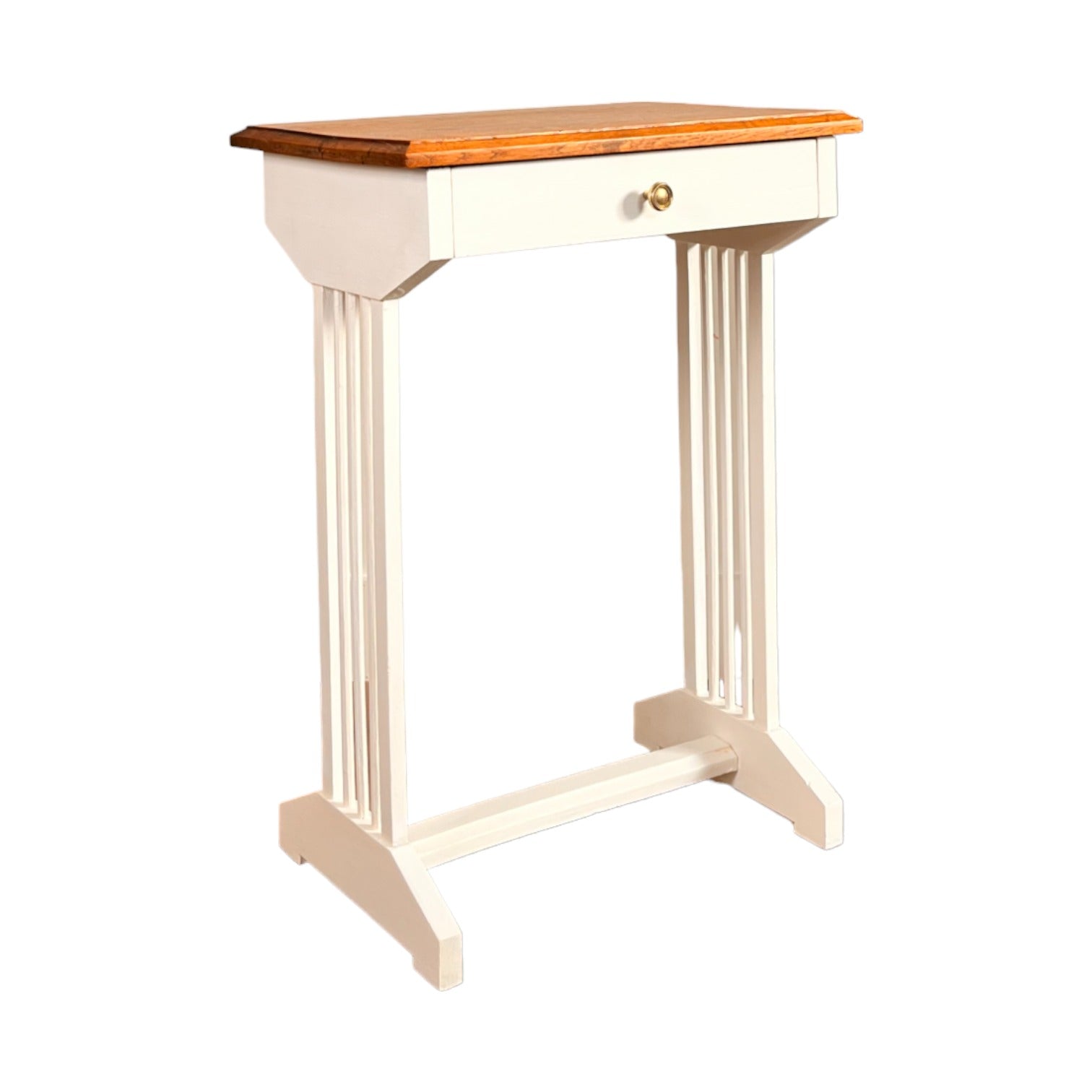 Meuble console blanc 1 tiroir
