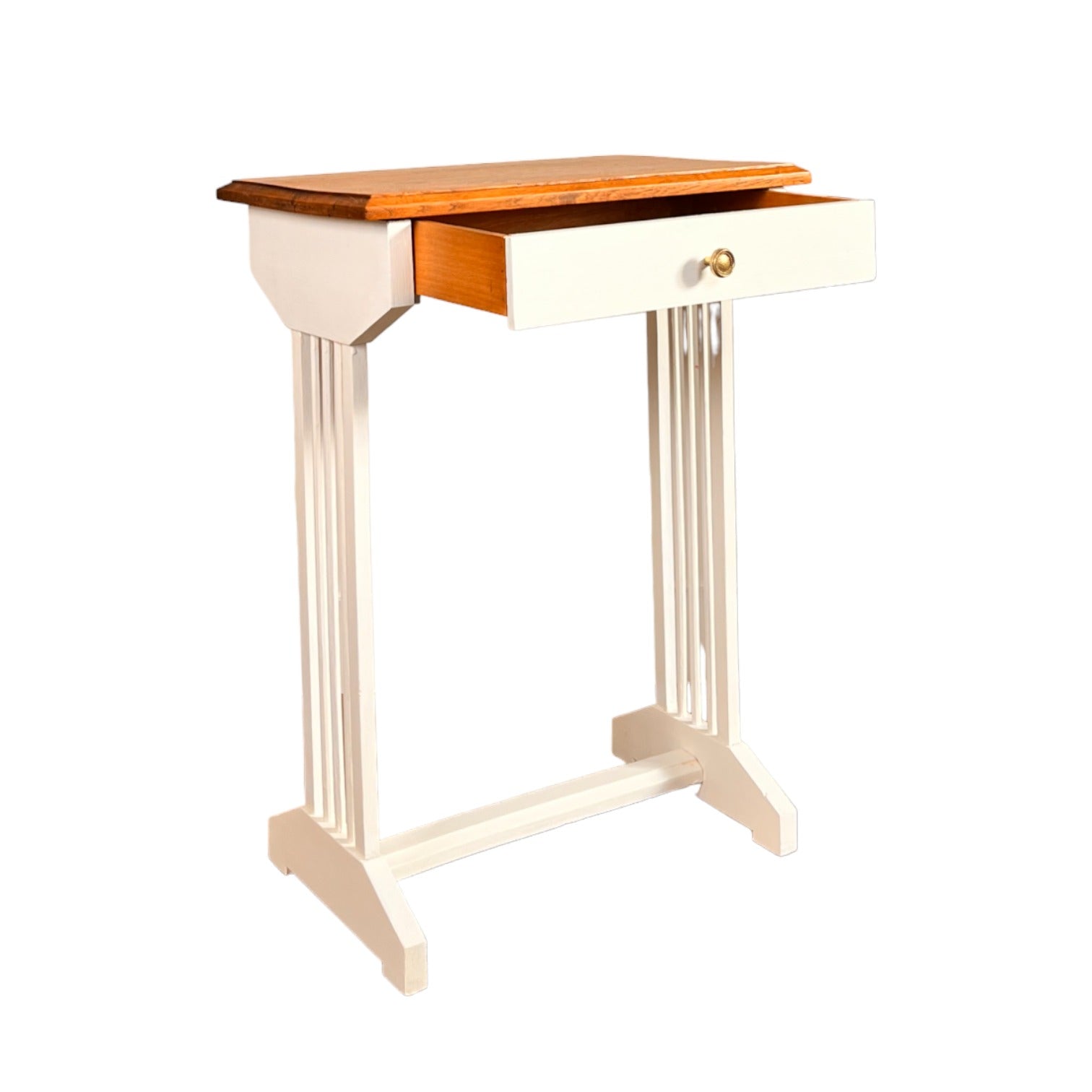 Meuble console blanc 1 tiroir