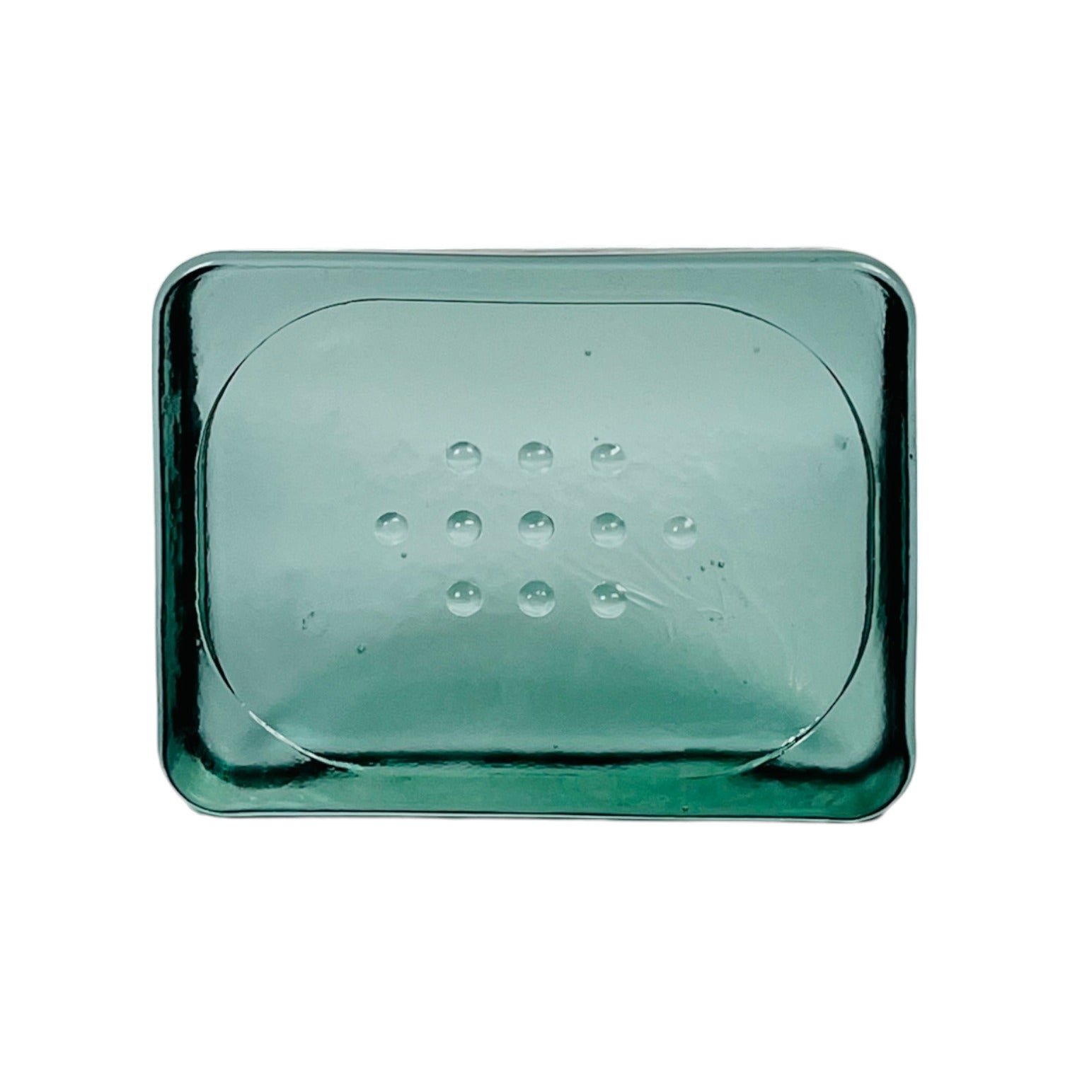 Porte savon en verre recyclé brut