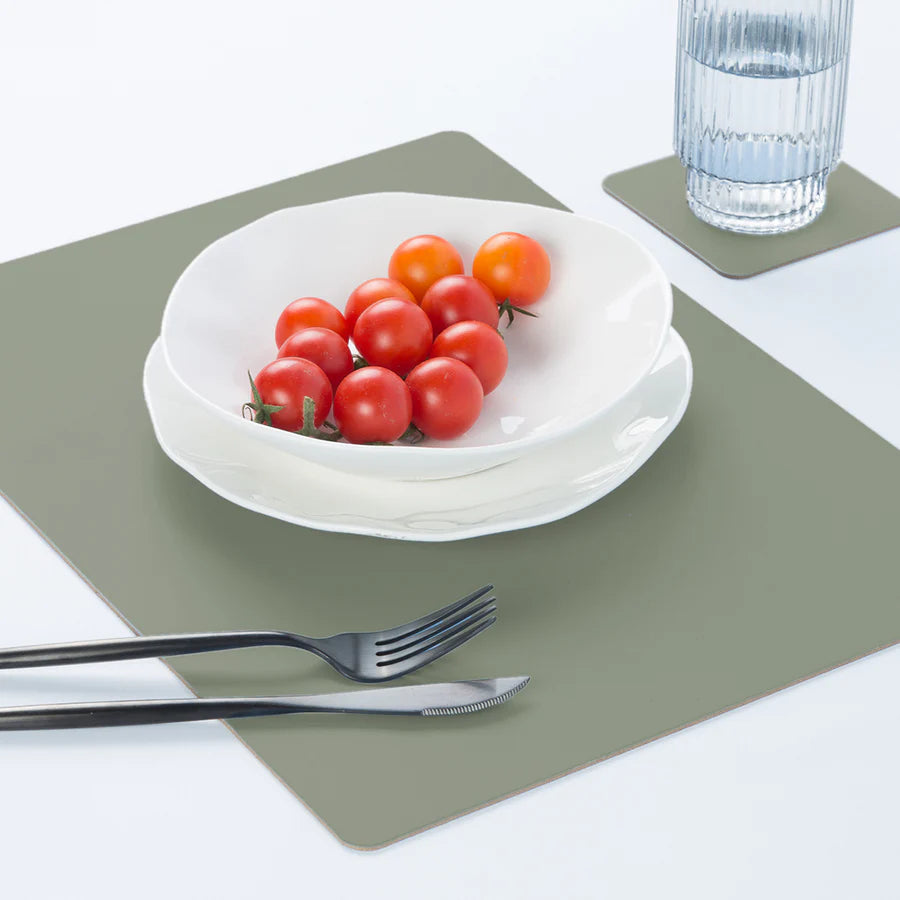 Set de table rectangulaire - Vert Sauge