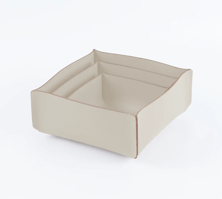 Panier de Rangement recyclé 21 x 21 cm - Beige