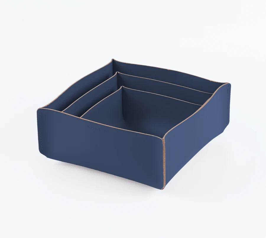 Panier de Rangement recyclé 18 x 18 cm - Bleu Majorelle