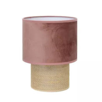 Lampe à poser Marcia - velours Terra - 22cm