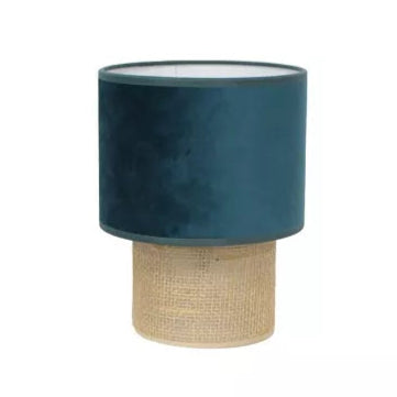 Lampe à poser Marcia - velours Vert - 22cm