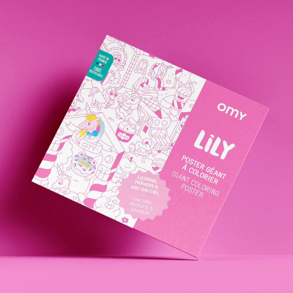 POSTER GEANT A COLORIER - LILY