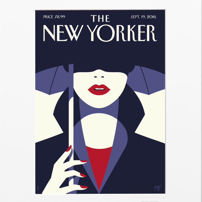 Affiche THE NEWYORKER 085 - M. FAVRE In the Shade