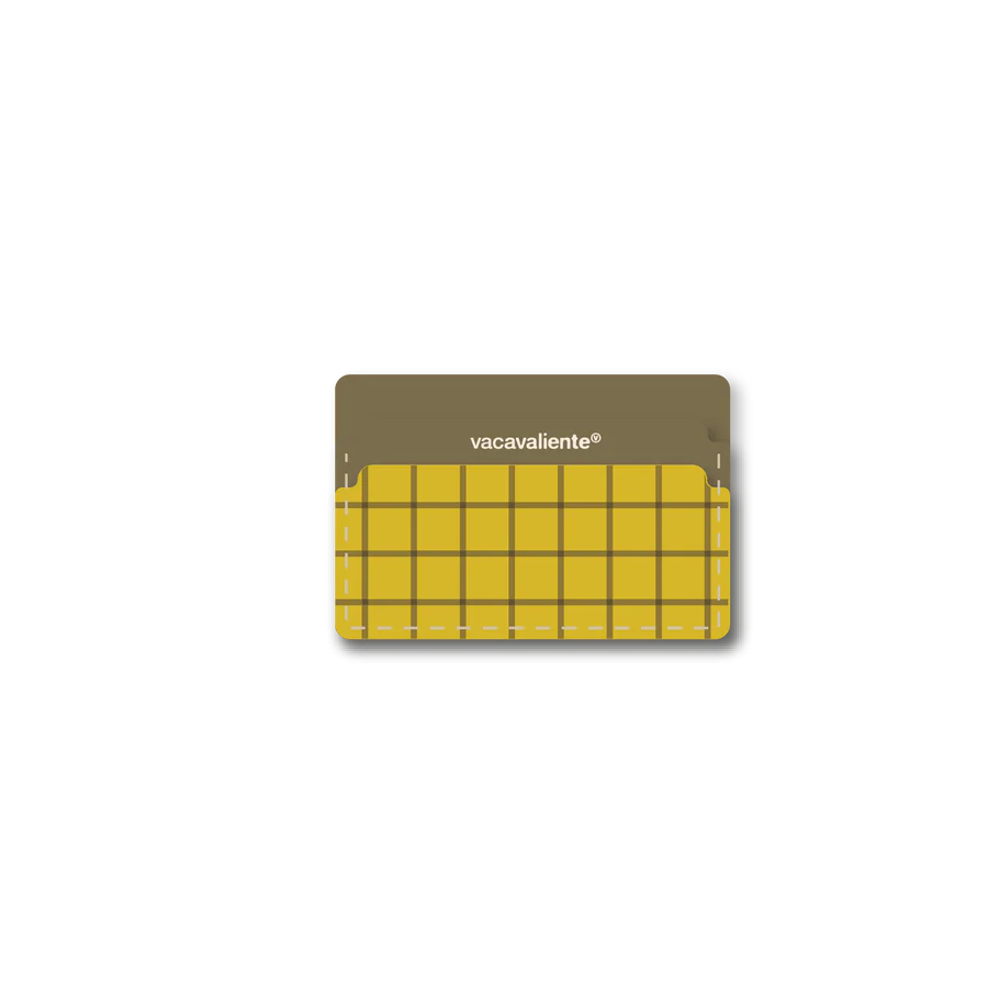 Porte-cartes en cuir recyclé - Olive Vibe