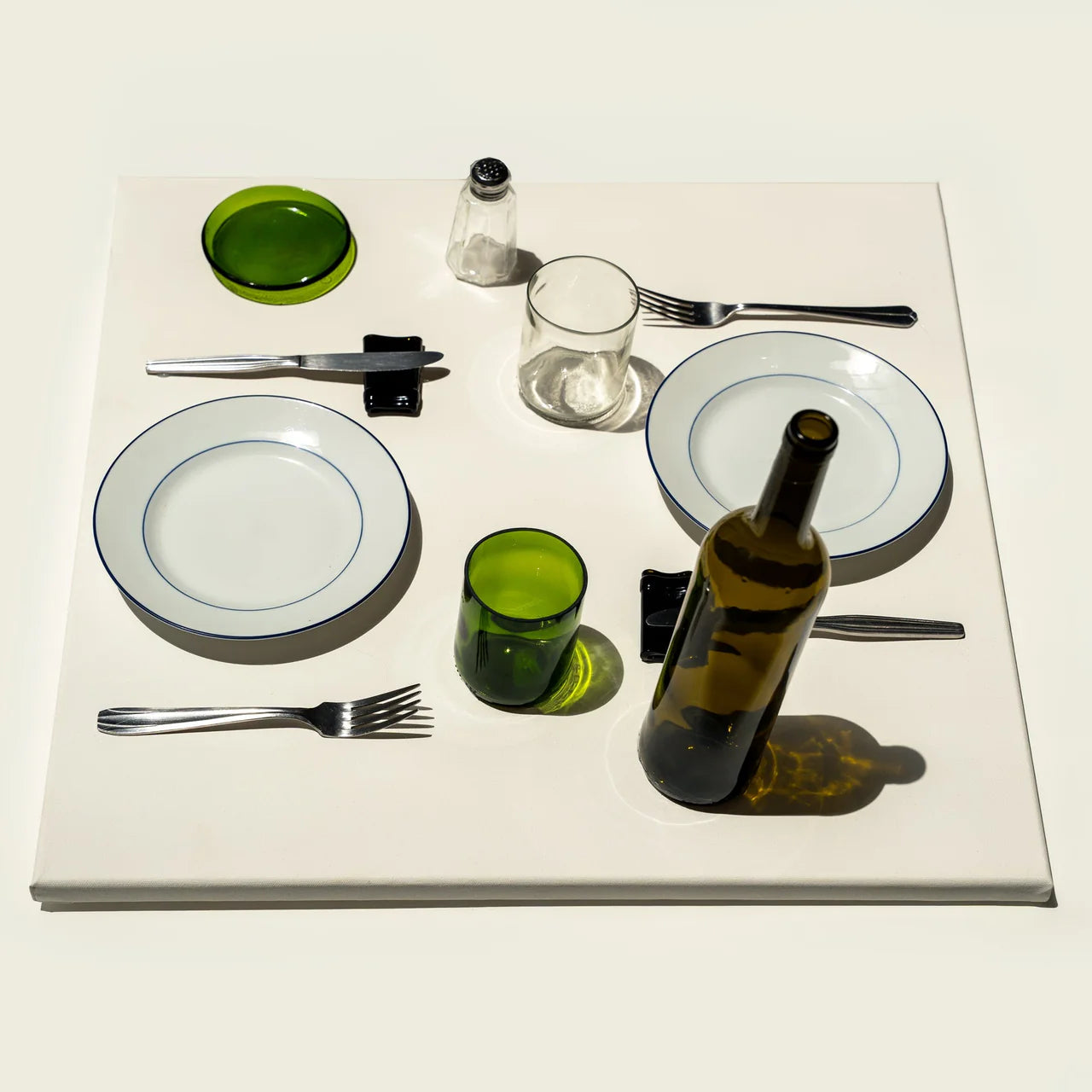 Porte-couteau vert Débattre- à l'unité