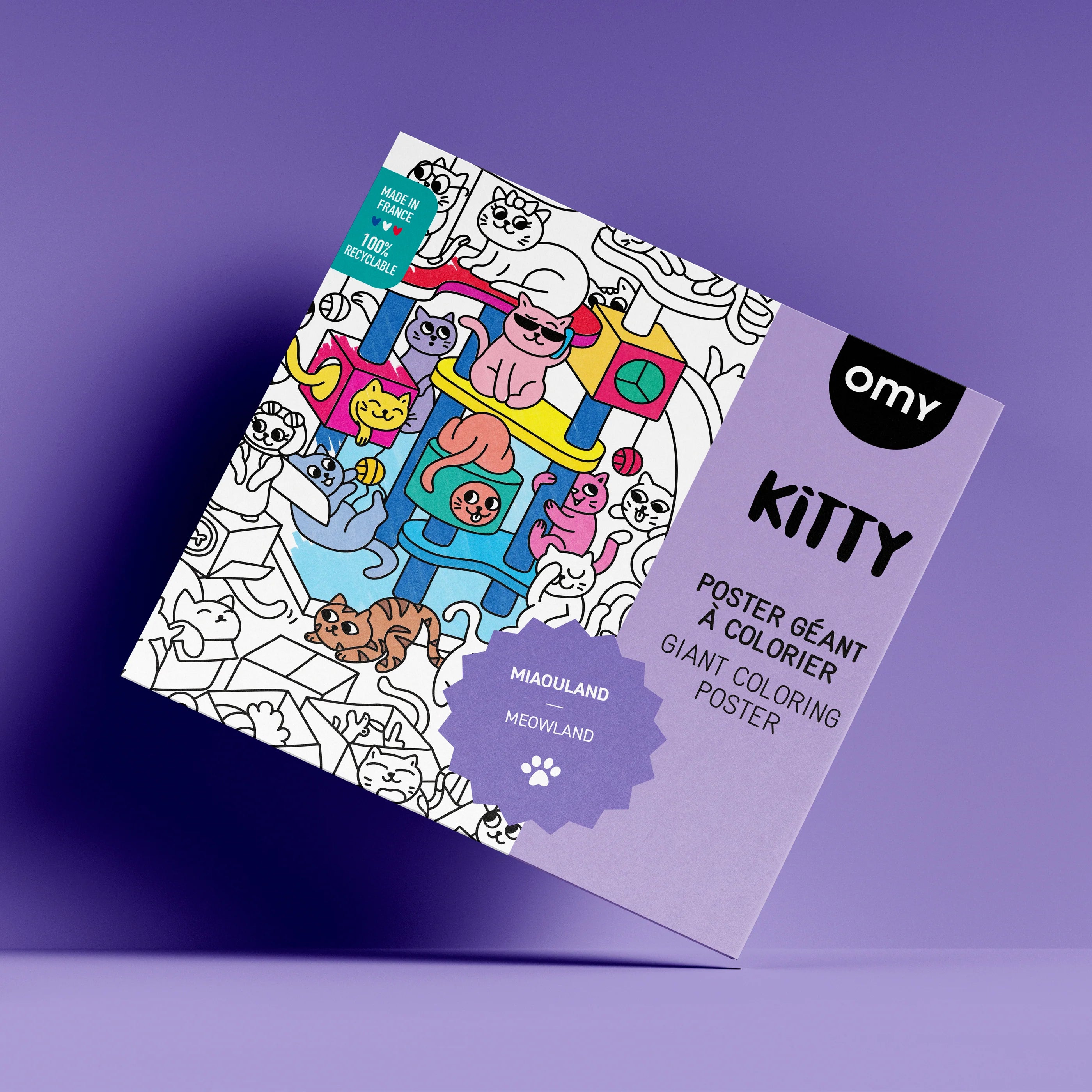 POSTER GEANT A COLORIER - KITTY