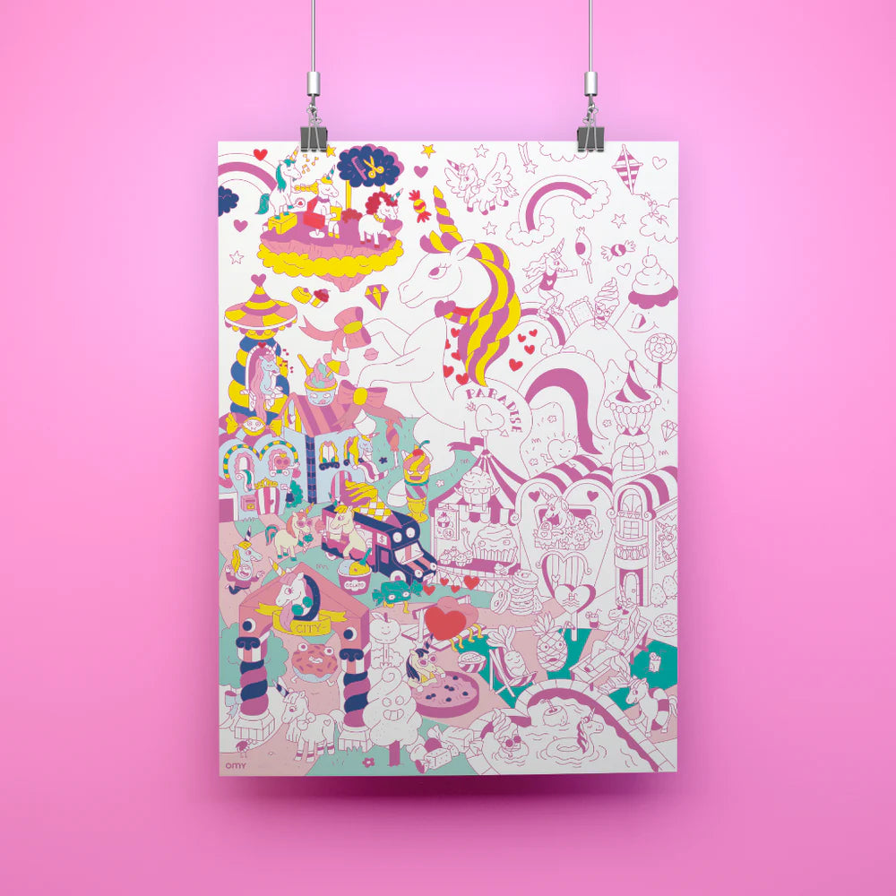 POSTER GEANT A COLORIER - LILY