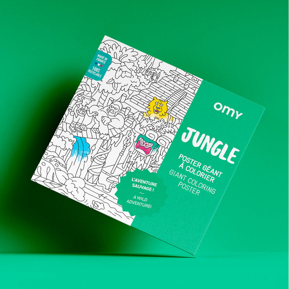 POSTER A COLORIER  JUNGLE
