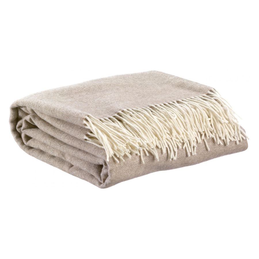 Plaid Carina Naturel 130 x 190 cm