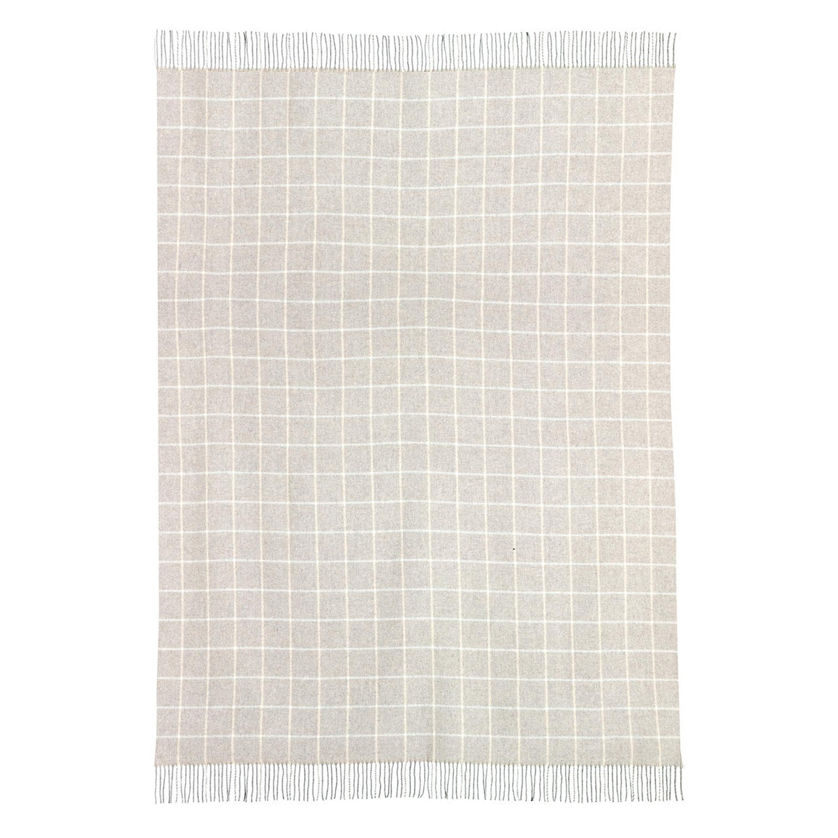 Plaid carreaux Irina Perle 140 x 200 cm