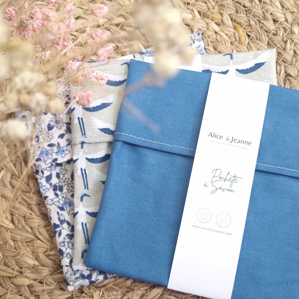 Pochette à savon Céleste