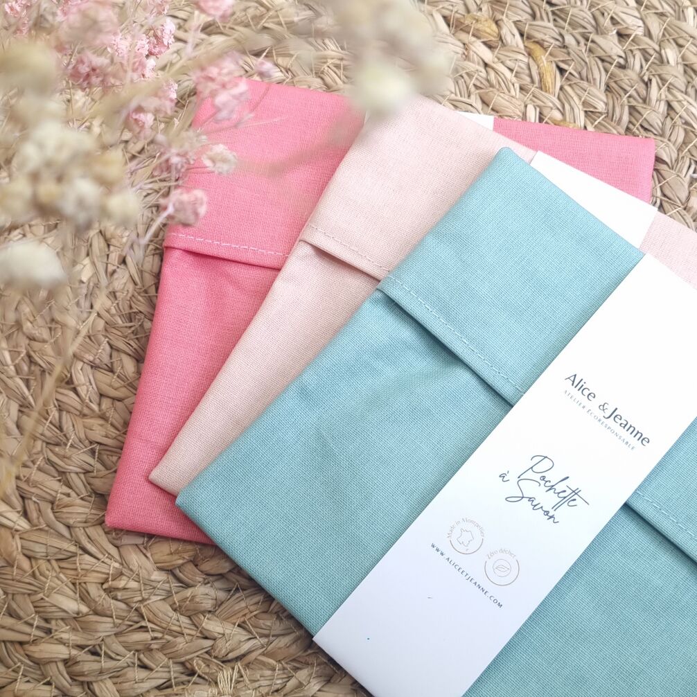 Pochette à savon Jade