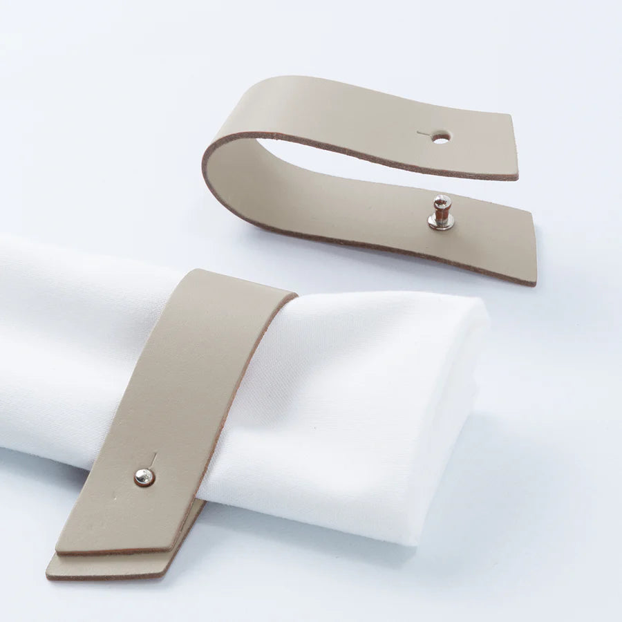 Rond de serviette x 4 Beige