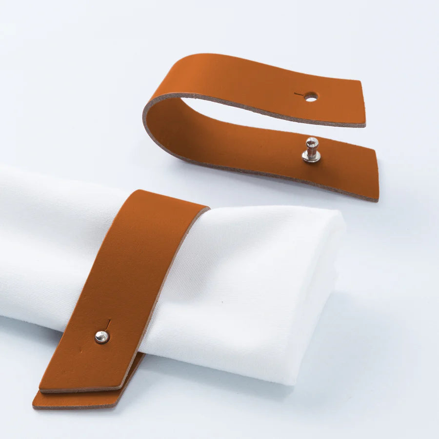 Rond de serviette x 4 Brique