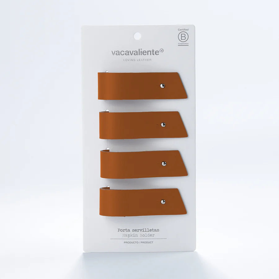 Rond de serviette x 4 Brique