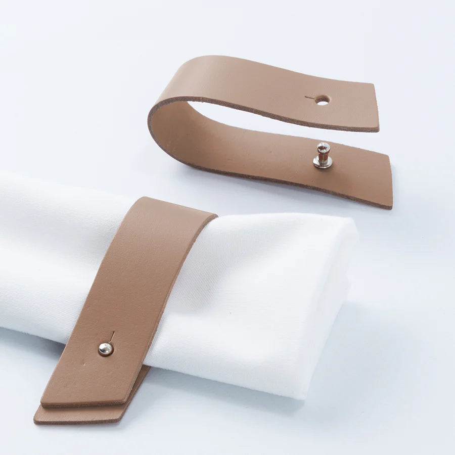 Rond de serviette x 4 Noisette