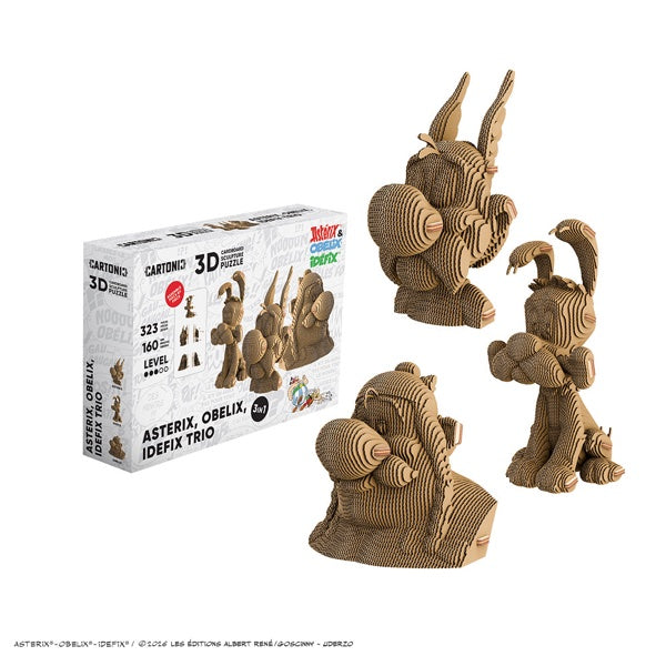 Puzzle 3D - Trio Asterix , Obelix et Idefix