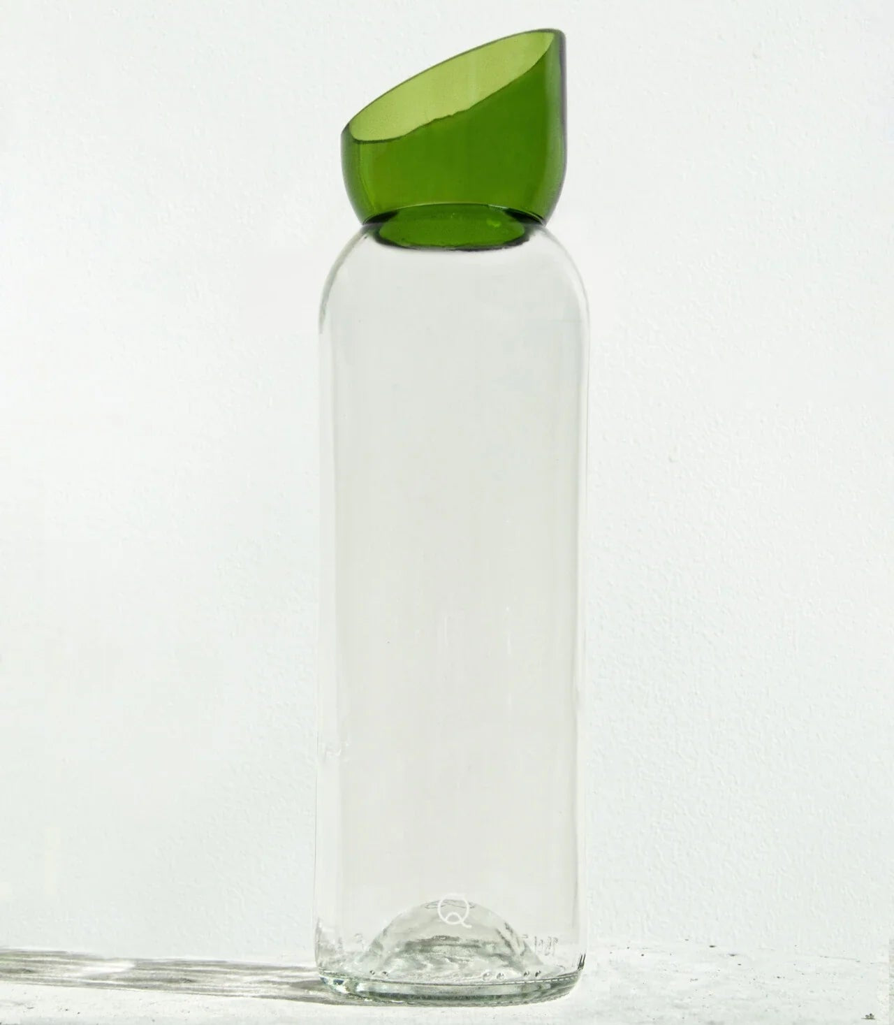 carafe bicolore transparent/vert