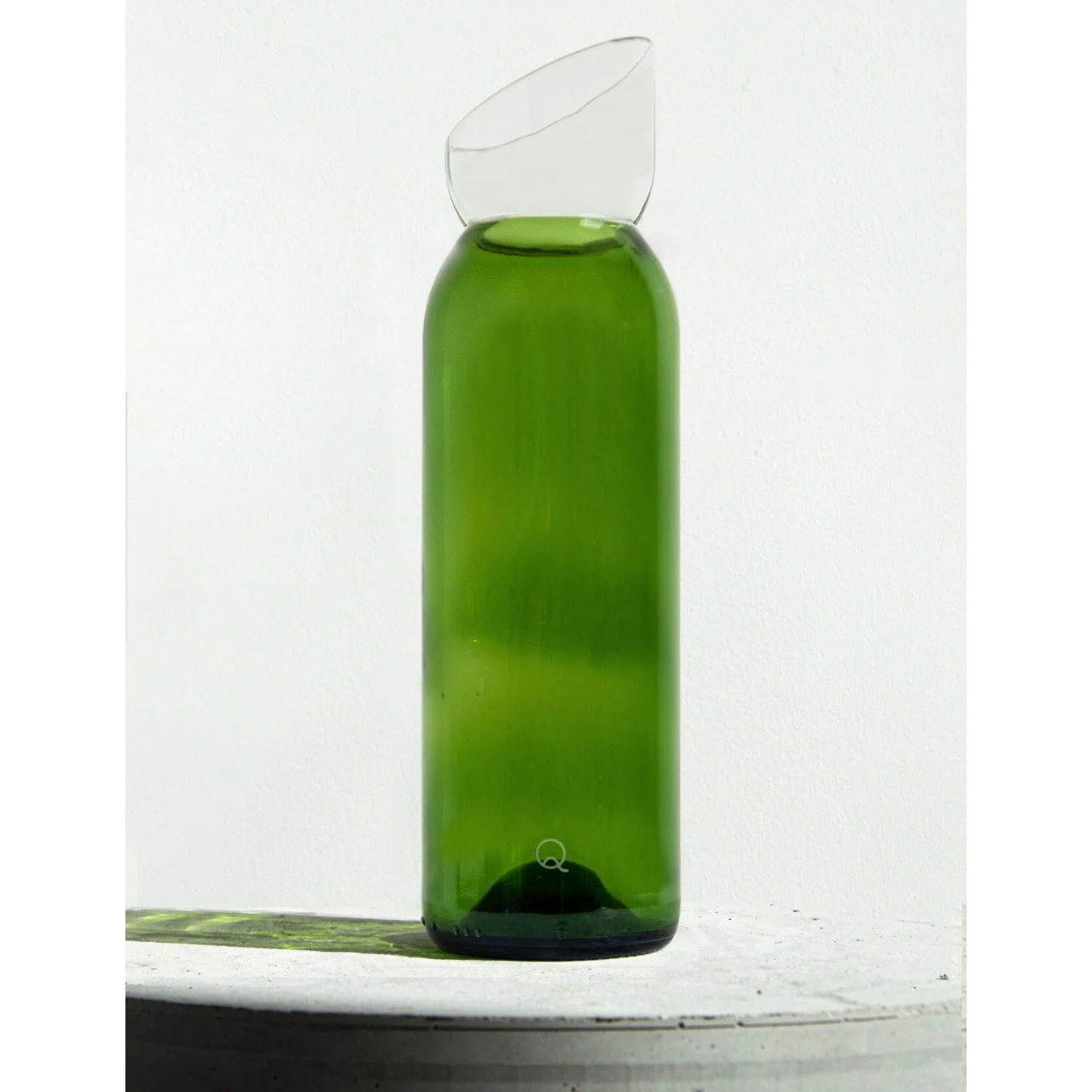 Carafe bicolore vert/transparent