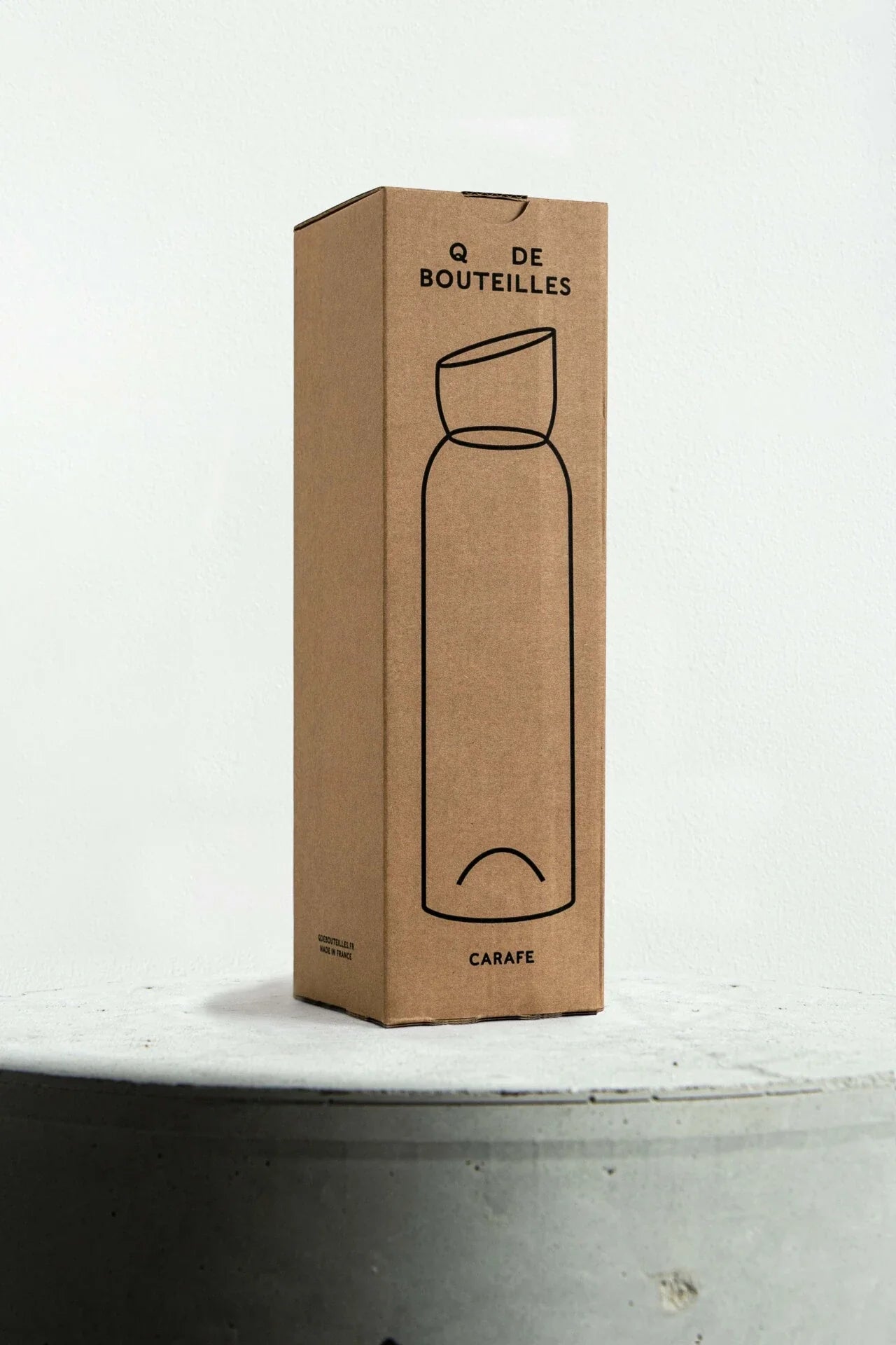 Carafe bicolore vert/transparent