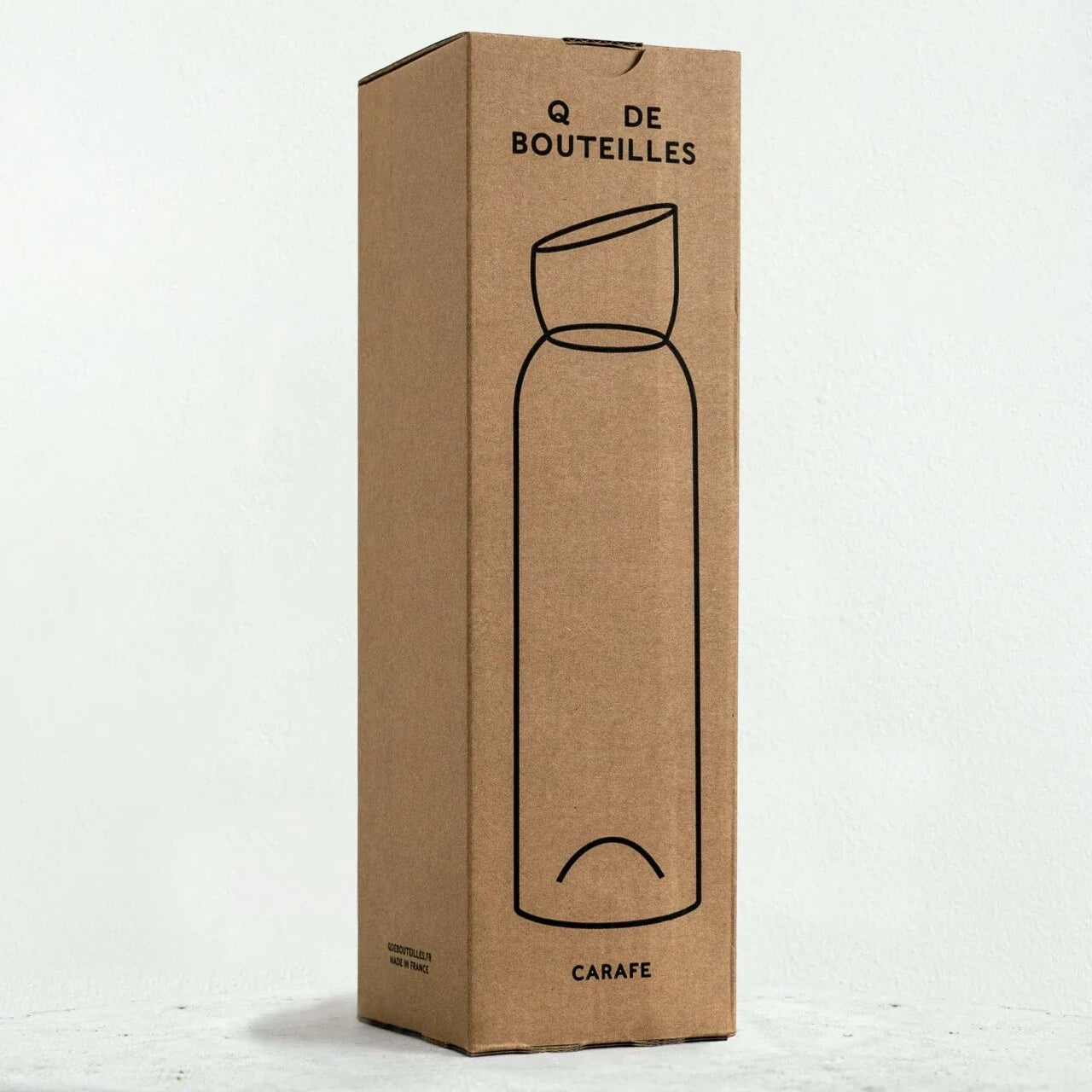 Carafe verte en verre upcyclé