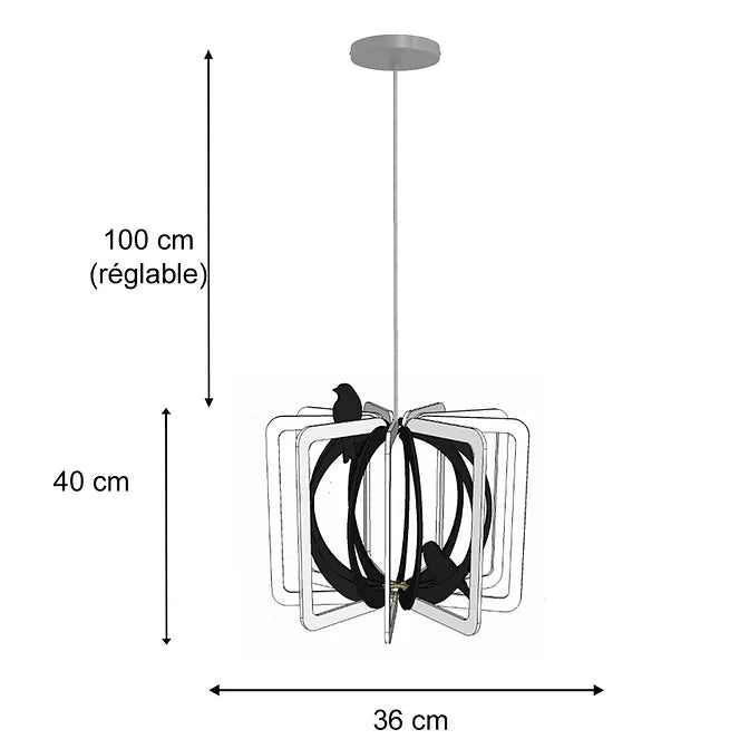 Suspension CAGE AUX OISEAUX