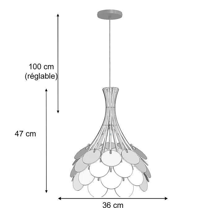 Suspension FRAGILE en bois et papier artisanal