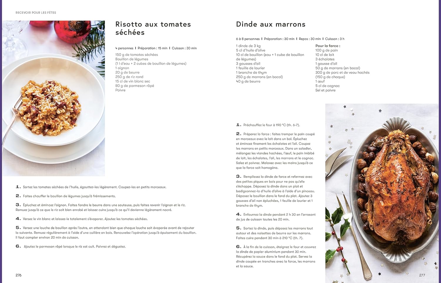 Recettes pour recevoir