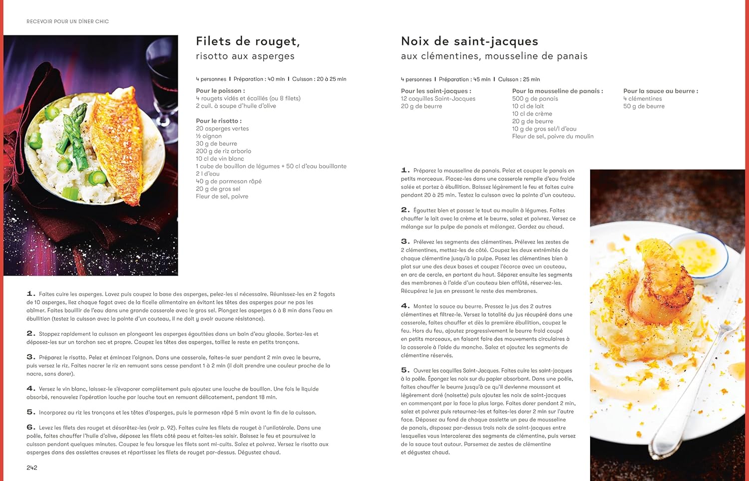 Recettes pour recevoir