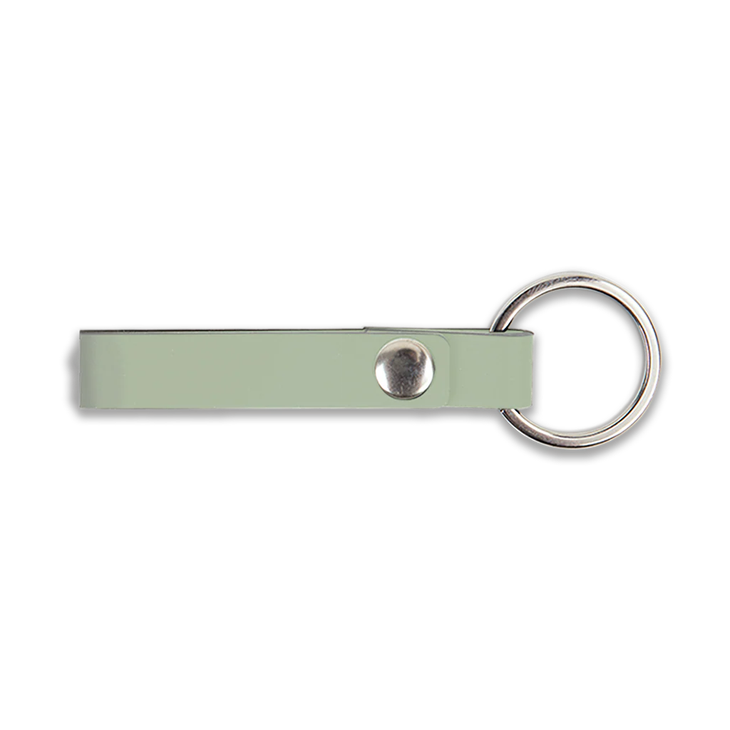 Porte-clés en cuir recyclé - Vert Nil