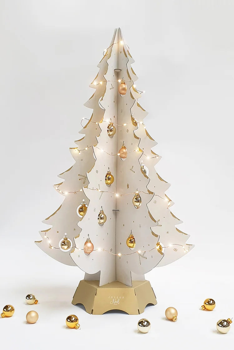 Sapin de Noël eco-responsable Blanc 80cm