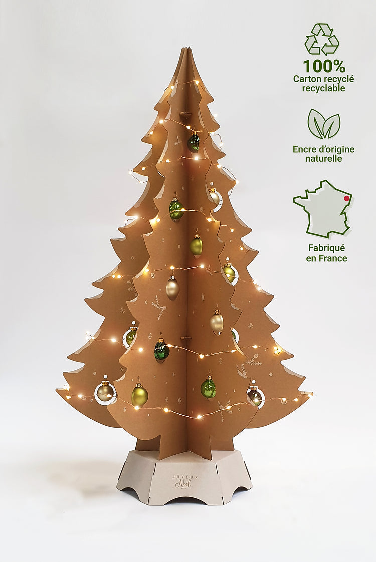 Sapin de Noël eco-responsable Naturel 80cm