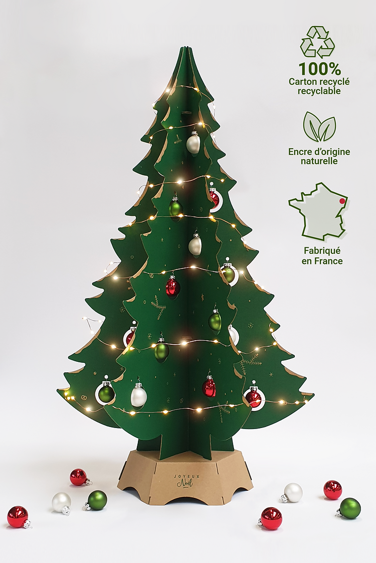 Sapin de Noël eco-responsable Vert 80cm