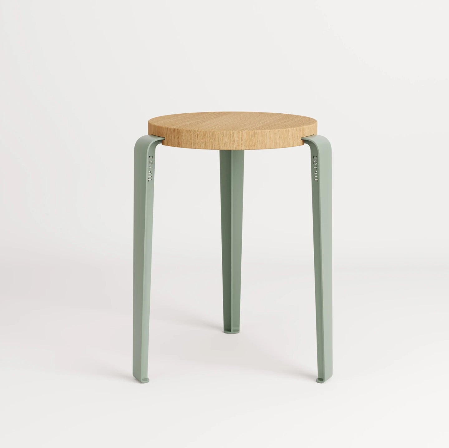 Tabouret LOU (chêne, gris eucalyptus)