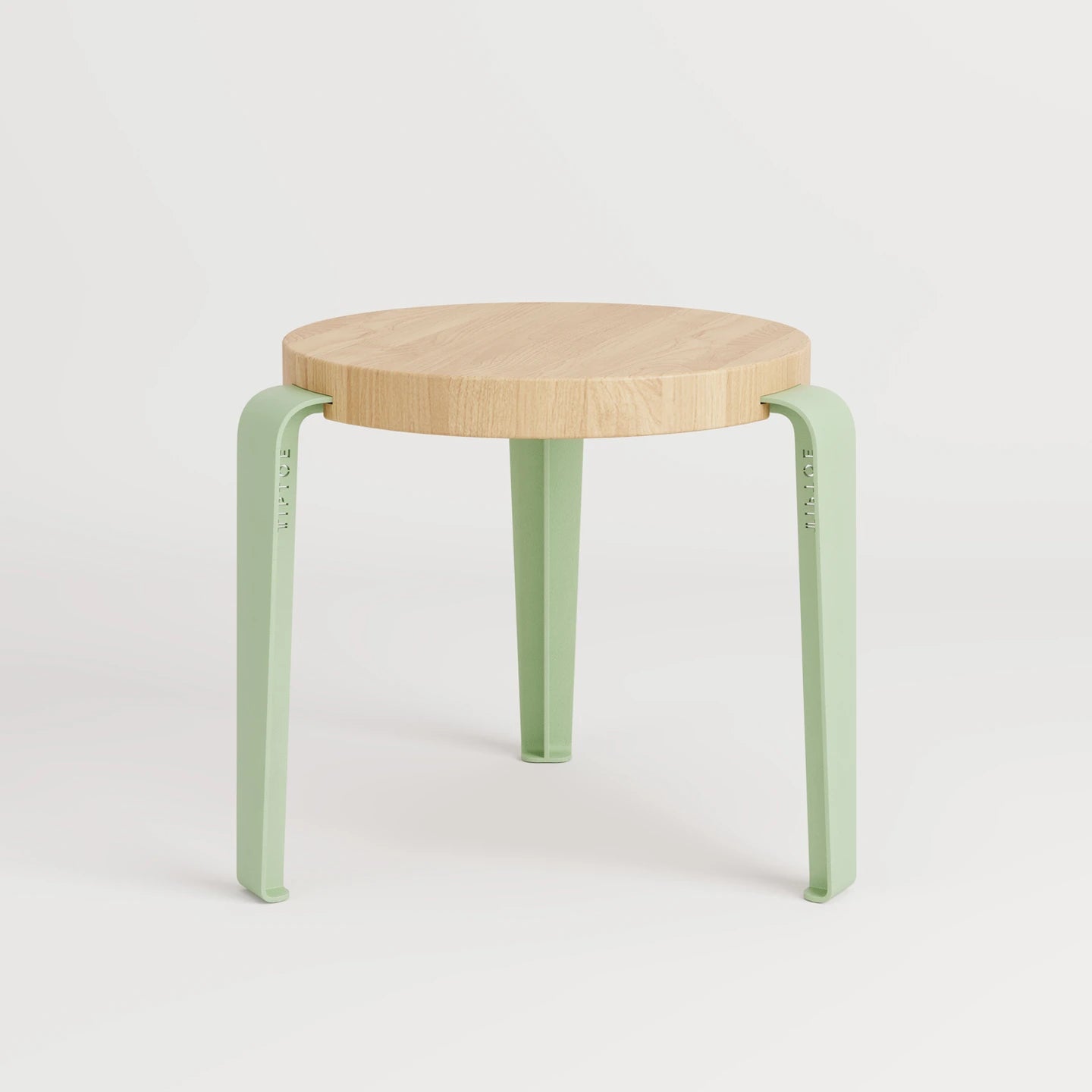 Tabouret enfant MINI LOU (chêne, vert dino)